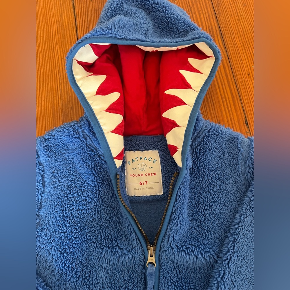 Blue Kids Fleece - Shark